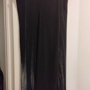 Black Velvet Maxi Skirt Zara